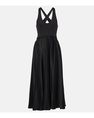 Alaïa Cotton-blend Midi Dress - Black