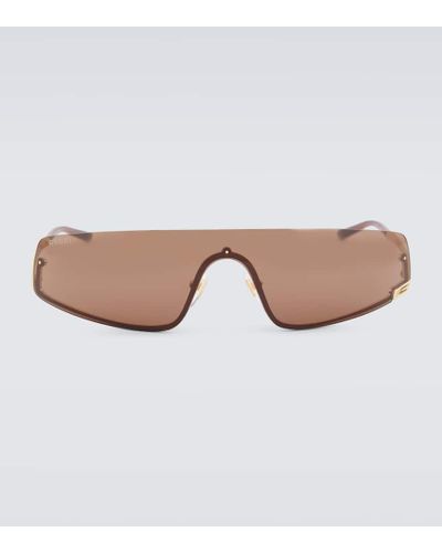 Gucci Tom Shield Sunglasses - Brown