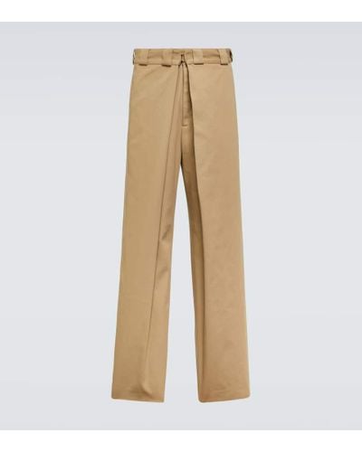 Givenchy Weite Chinohose aus Canvas - Natur