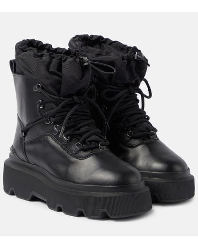 Inuikii Endurance Leather Ankle Boots - Black