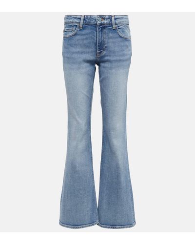 Ganni Mid-rise Flared Jeans - Blue