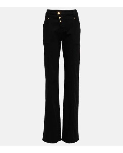 Tom Ford Asymmetrical Cotton Pants - Black