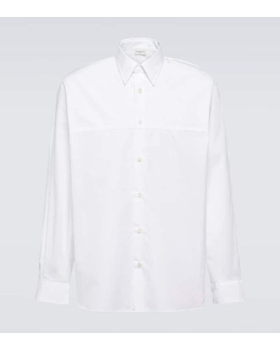 Dries Van Noten Camisa de algodon - Blanco