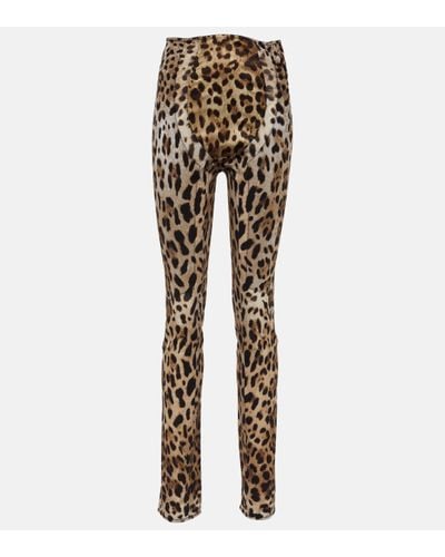 Dolce & Gabbana X Kim – Pantalon imprime a taille haute - Multicolore