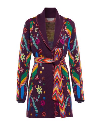 Gabriela Hearst Margot Printed Wool And Silk Cardigan - Multicolor