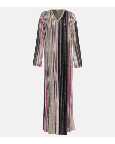 Missoni Striped Sequin-embellished Maxi Dress - Multicolour