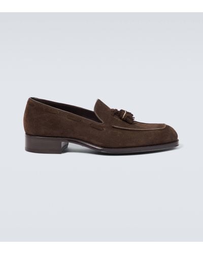 Tom Ford Edgar Suede Loafers - Brown