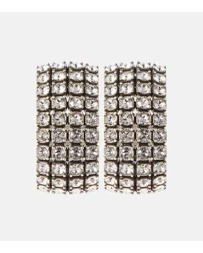 Balenciaga Ear cuffs Glam con cristales - Metálico