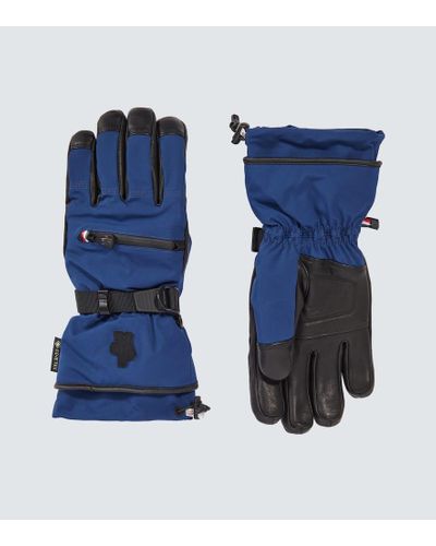 3 MONCLER GRENOBLE Ski Gloves - Blue