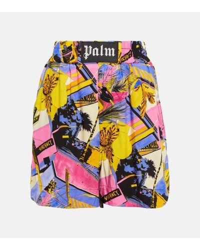 Palm Angels Shorts con stampa - Multicolore