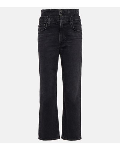 Citizens of Humanity Sidney Double-waist Straight Jeans - Blue