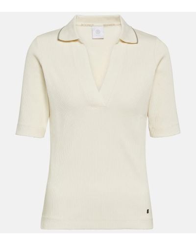 Bogner Zadie Knit Polo Shirt - White