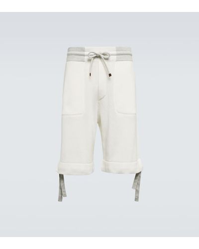 Brunello Cucinelli Bermuda-Shorts aus Baumwolle - Weiß