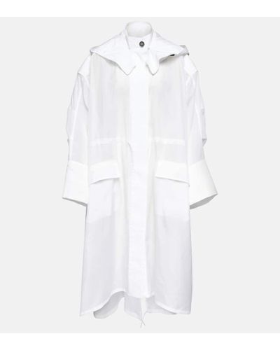 Ferragamo Trenchcoat aus einem Seidengemisch - Weiß