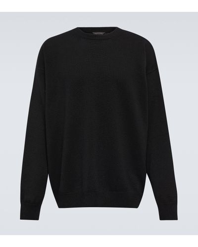 Balenciaga Pull brode en cachemire - Noir