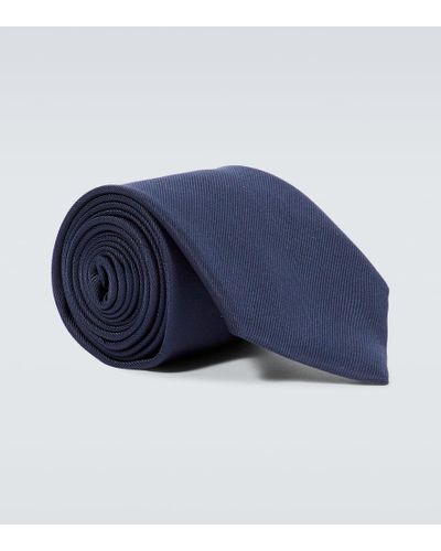 Giorgio Armani Krawatte aus Seide - Blau