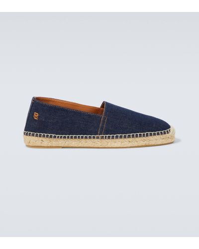 Ralph Lauren Purple Label Denim Espadrilles - Blue