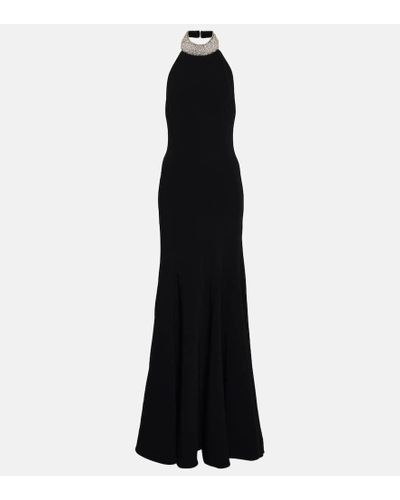 Stella McCartney Bridal Embellished Halterneck Gown - Black