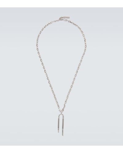 Givenchy Collar Lock de cadena - Blanco