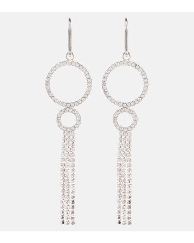 Isabel Marant Disco Ring Embellished Earrings - White