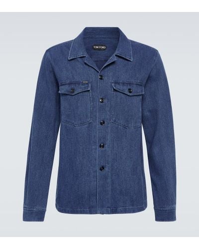 Tom Ford Camicia di jeans - Blu