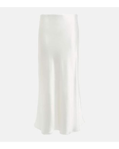 Galvan London Bridal - Gonna midi in raso - Bianco