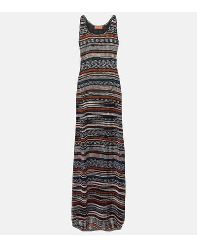 Missoni Striped Maxi Dress - Black