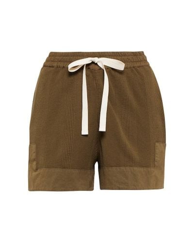 Jil Sander Shorts de algodon - Verde