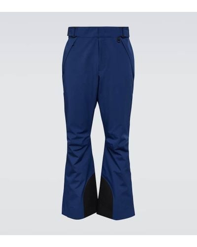 3 MONCLER GRENOBLE Pantalones de esqui de tiro alto - Azul