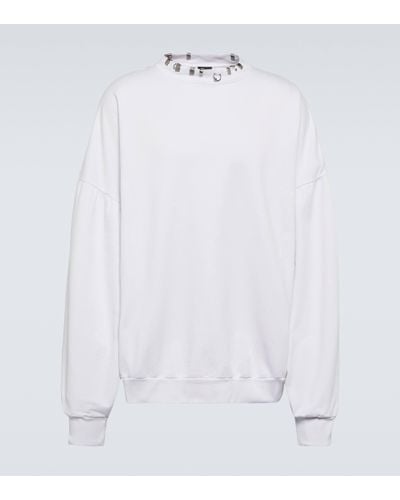 Balenciaga Sweat-shirt en coton - Blanc