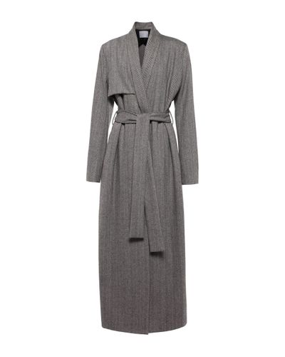 Galvan London Wool And Cashmere Tweed Coat - Gray