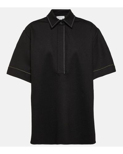 Victoria Beckham Camisa con cuello en punta - Negro