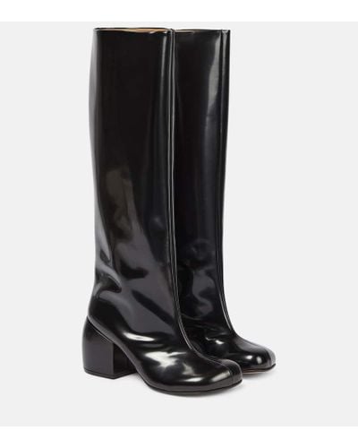 Dries Van Noten Leather Knee-high Boots - Black