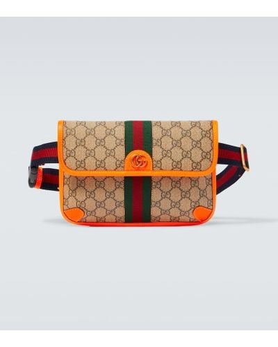 Gucci Ophidia GG Small Canvas Belt Bag - Orange