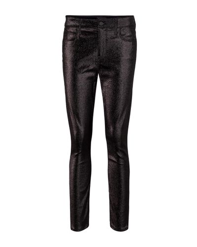 RTA Madrid Metallic Mid-rise Skinny Jeans - Black