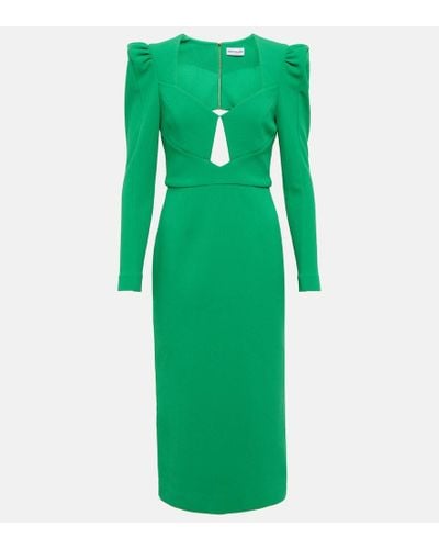 Rebecca Vallance Katie Cutout Midi Dress - Green