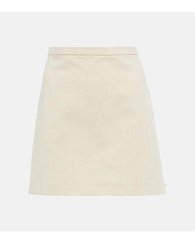 Sportmax Ossola Cotton Miniskirt - White