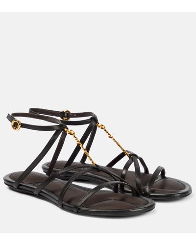 Jacquemus Shoes > sandals > flat sandals - Noir