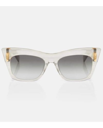 Balmain Eckige Sonnenbrille B-II - Grau