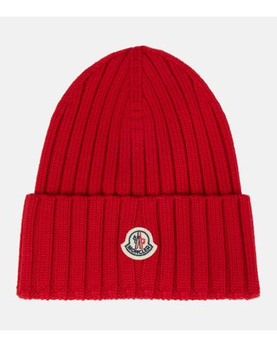 Moncler Cappello in maglia di lana - Rosso