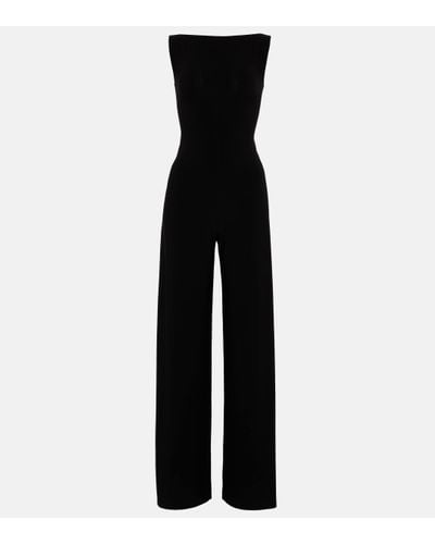 Norma Kamali X Jersey Wide-leg Jumpsuit - Black