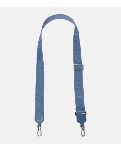 Loewe Paula's Ibiza Taschenriemen aus Jacquard - Blau