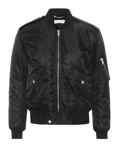Saint Laurent Black Bomber Jacket