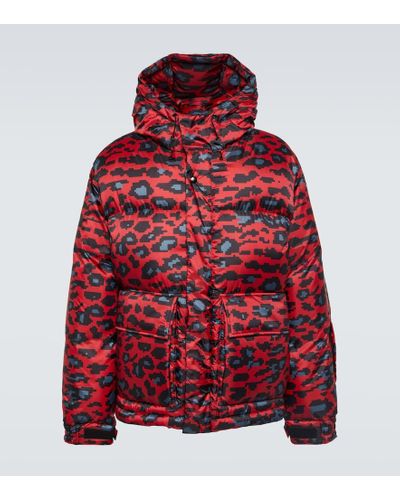 Undercover Printed Down Jacket - Red