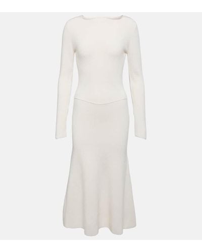 Victoria Beckham Vestito Lungo - Bianco