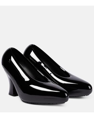 Loewe Luxury Comic Lacquered Foam Pump In Light Foam Rubber - Black