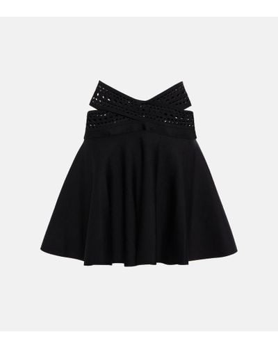 Alaïa Vienne High-rise Miniskirt - Black