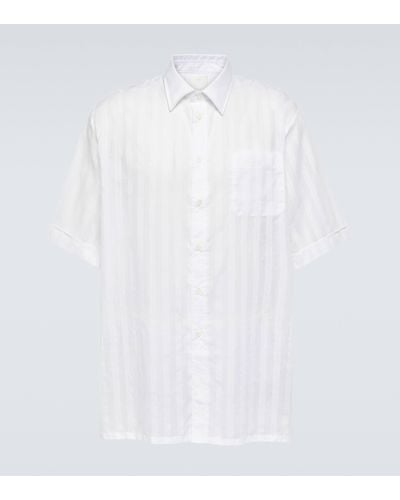 Givenchy Chemise rayee en coton - Blanc