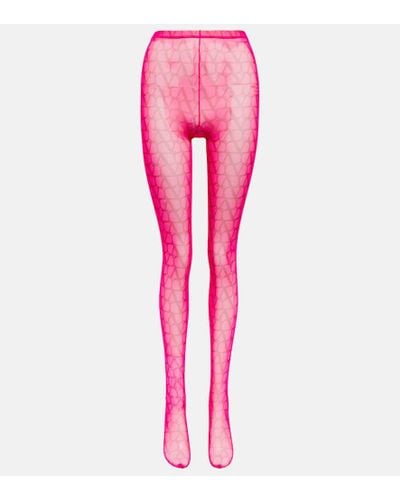 Valentino Strumpfhose Toile Iconographe - Pink