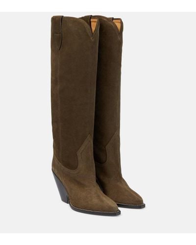 Isabel Marant Suede Over-the-knee Boots - Brown